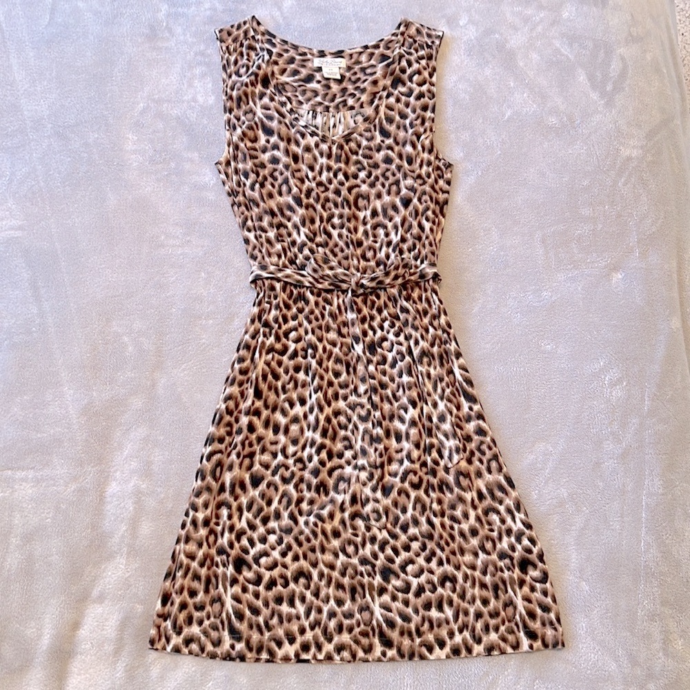 Lucky Brand Leopard Print Sleeveless Dress - Picture 7 of 15